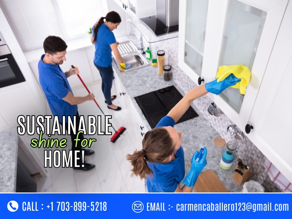 Natural eco-friendly cleaning supplies for green cleaning services