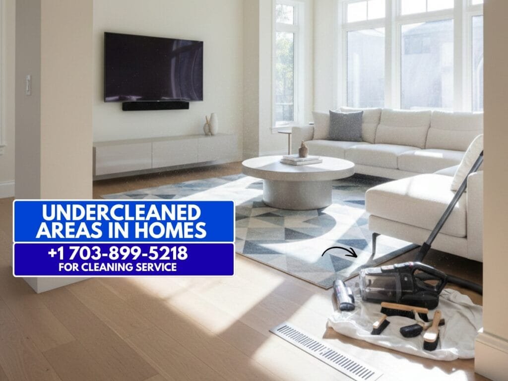 Overcleaned and Undercleaned Areas in Homes