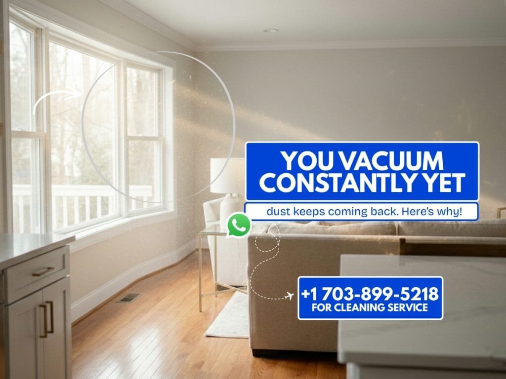 Vacuuming does not stop dust buildup in Fairfax VA homes
