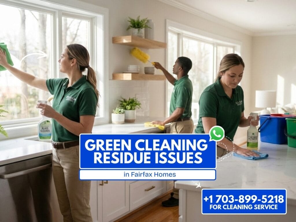 Why green cleaning sometimes makes homes feel dirtier in Fairfax Virginia