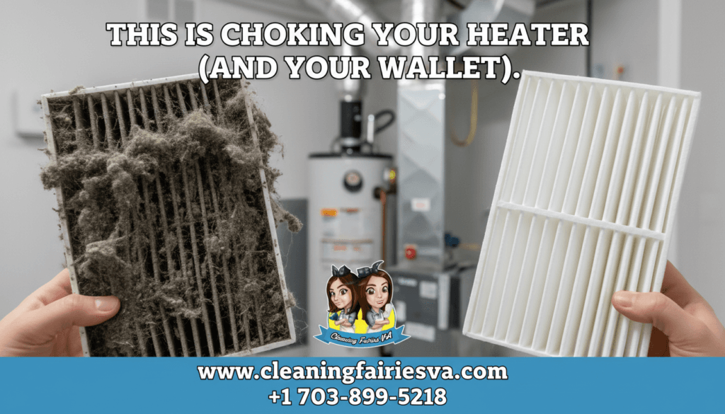 Cleaning Fairies VA Cleaning Furnace In Winter