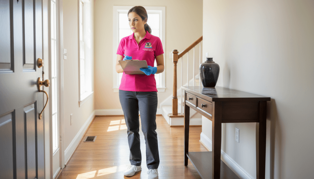 Cleaning Fairies Member Checking And Inspecting The Home